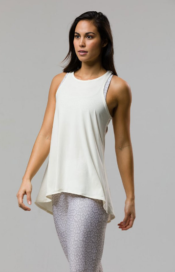 Image Title Onzie Tie Back Tank - Ivory
